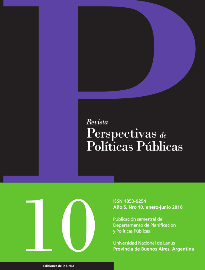 N°10 Revista Perspectivas de Políticas Públicas