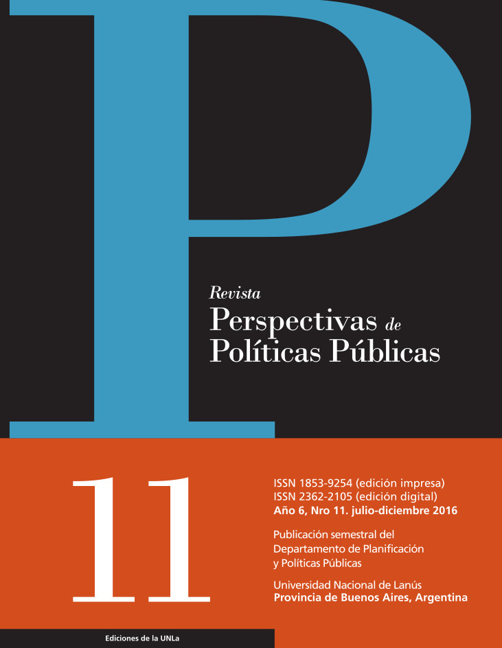 N°11 Revista Perspectivas de Políticas Públicas