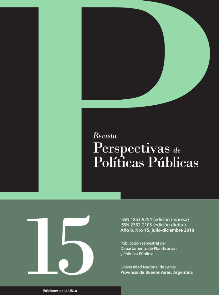 N°15 Revista Perspectivas de Políticas Públicas