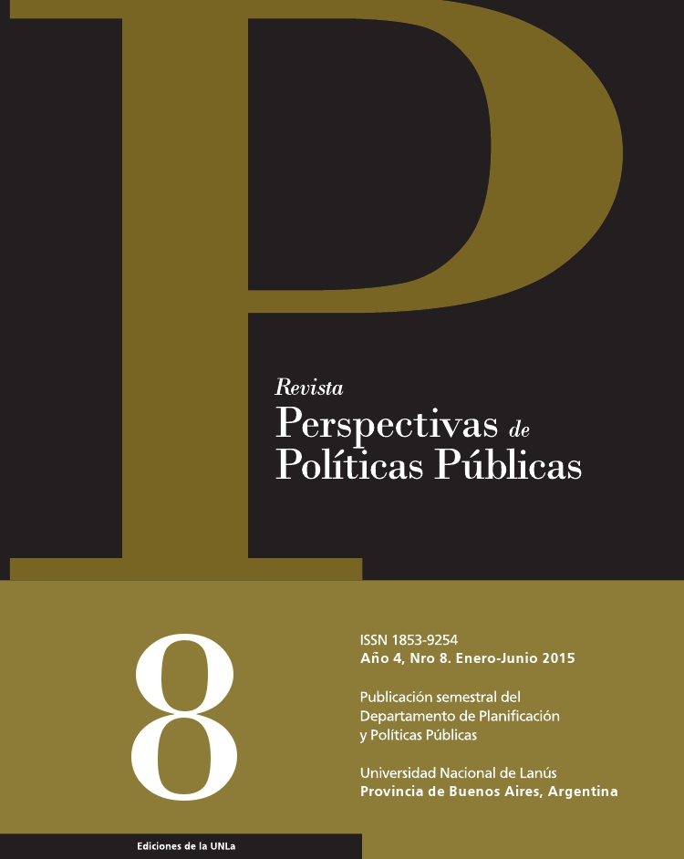 N°8 Revista Perspectivas de Políticas Públicas