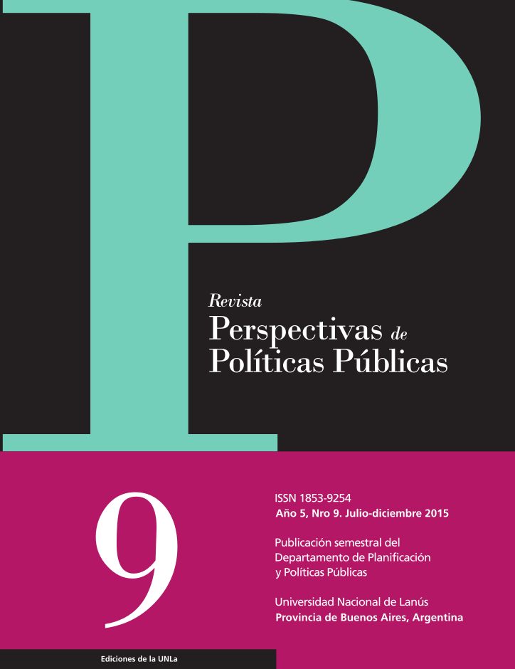 N°9 Revista Perspectivas de Políticas Públicas